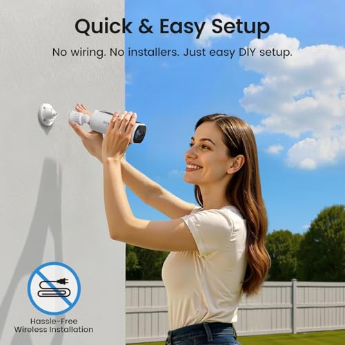aosu Solar Security Cameras Wireless Outdoor, 2Mins DIY Installation, No Subscription Required Cameras for Home Security - Additional View