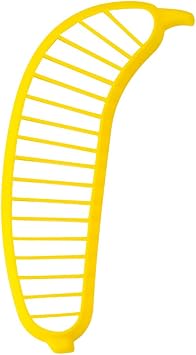 Banana Slicer,Plastic Banana Cu tter for Perfect Sliced Bananas,Banana Chopper,Fruit Salad Cucumber Vegetable Peeler Kitchen Tool
