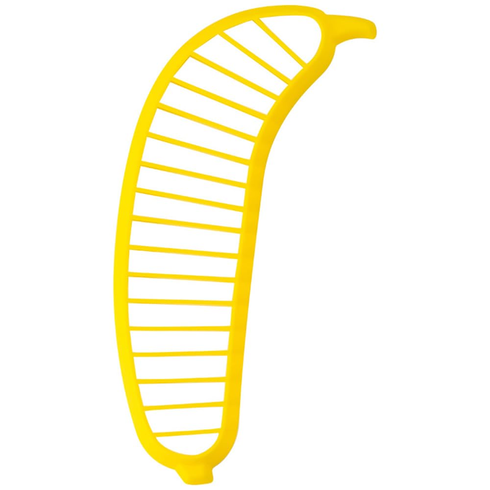 CENPEK Banana Slicer,Plastic Banana Cu tter for Perfect Sliced Bananas,Banana Chopper,Fruit Salad Cucumber Vegetable Peeler Kitchen Tool