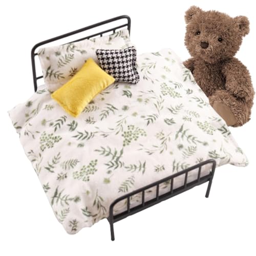 Mini casa accesorios de cama vintage como regalo de cumpleaños ideal