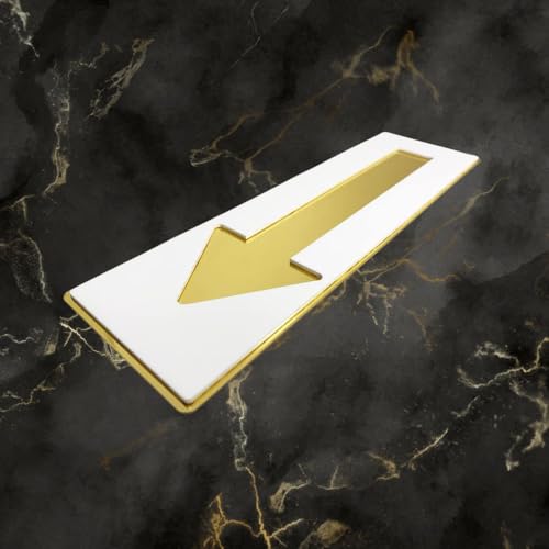 Image of CVANU 1pc Arrow Acrylic Sign Board for Office /Business /Hospital Sign SelfAdhesive Board c40