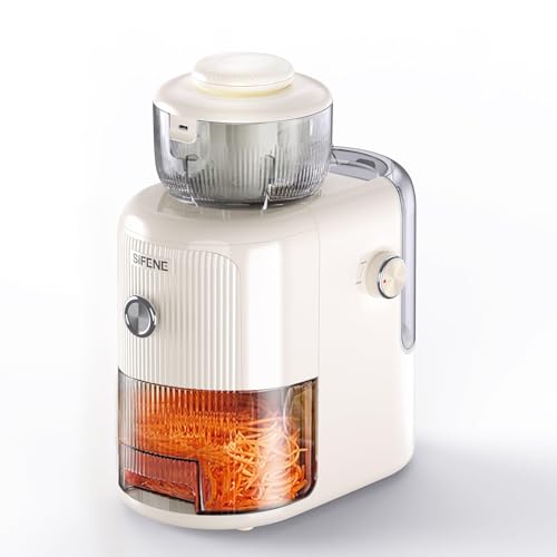 SiFENE Electric Cheese Grater & Vegetable Slicer, 1.8L BPA-Free Food
