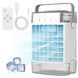 Portable Air Conditioners, 3-in-1 Portable AC Unit, Personal Mini Air Conditioner With 1000ml Water Tank, 2/4/6H Timer, USB Charging Small Cooling Fan (Include 5V 2A Adapter) For Indoor Office