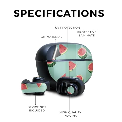 Image of Headphone Skin Compatible with Bose Ultra Open Earbuds - Watermelon Patch - Premium 3M Vinyl Protective Wrap Decal Cover - Easy to Apply | Crafted in The USA by MightySkins