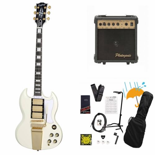 Epiphone/Inspired by Gibson Custom 1963 Les Paul SG Custom with Maestro Vibrola Classic White PG-10AvtGLM^[S҃ZbgR