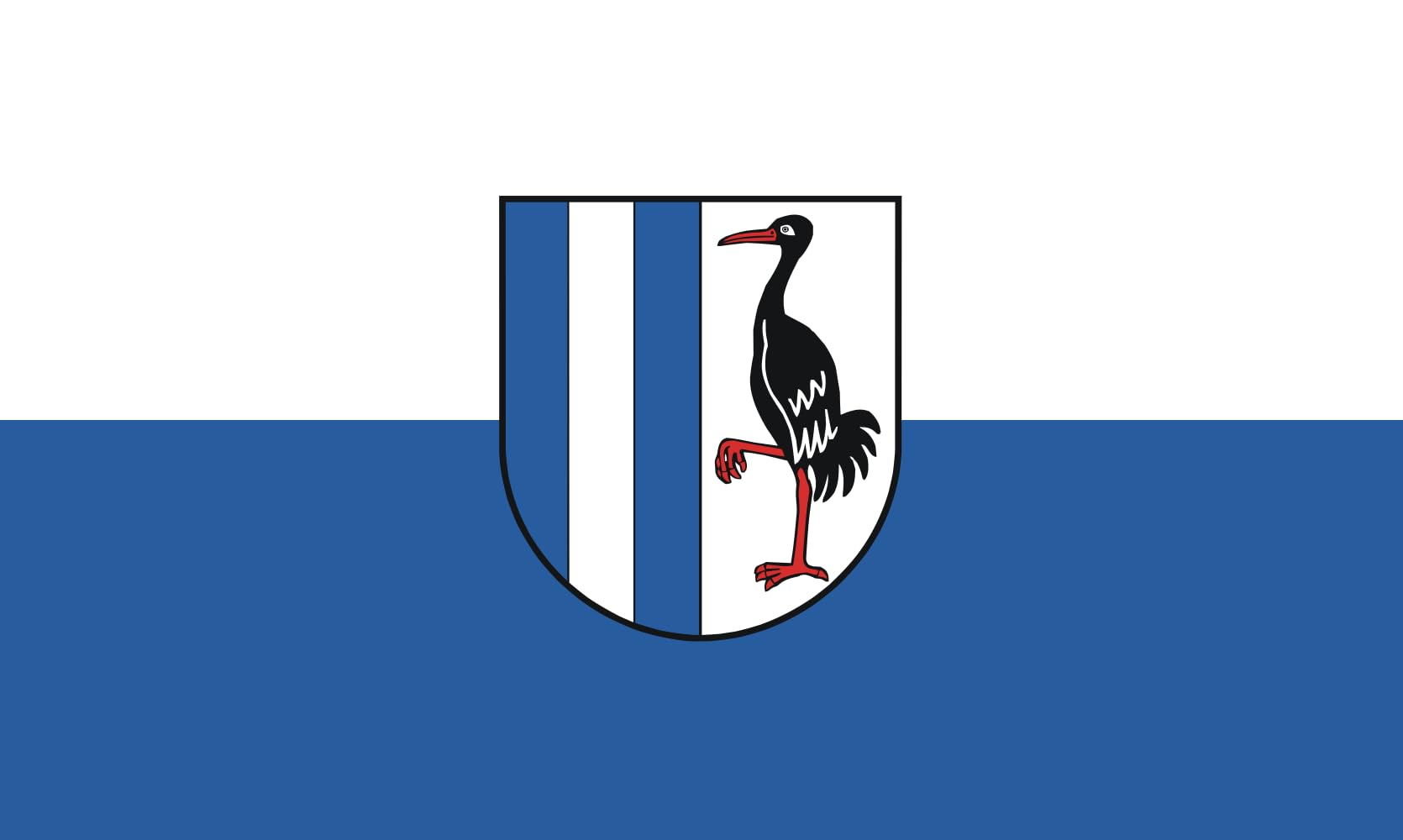 Drapeau Jerichower Land grand paysage pavillon extérieur pour mât horizontal