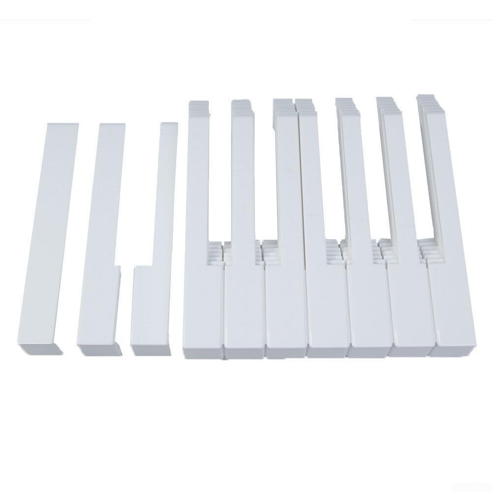 Ensemble de touches de piano 52/36/88 touches blanches et noires - Kit de remplacement pour réparation d'accordage - Accessoires de piano (52)