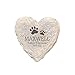 GiftsForYouNow Personalized Pet Memorial Heart-Shaped Garden Stone with Paw Prints, 12 x 8.5 x 1.5 Inches, Resin