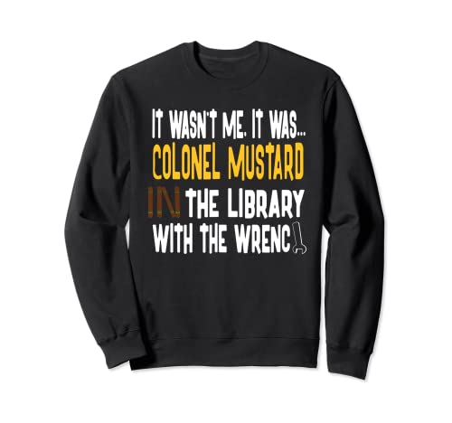 Colonel Senf in the Library Schraubenschlüssel Sweatshirt Cover