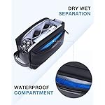 BAGSMART Toiletry Bag for Men, Large Travel Toiletry Organizer, Dopp Kit Water-resistant Shaving Bag for Toiletries Accessories - Black - Image 5