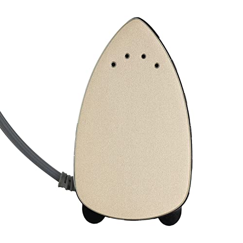 The Quilted Bear Mini Iron - Lightweight Mini Steam Iron With Ceramic Sole Base Plate & Temperature Gauge For Use As A Craft Iron Or Travel Iron Steamer (Black Case) #TOP3