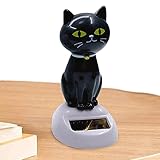 車用ソーラーキャット - 写真 頭を振る猫車の猫の装飾 - 車のインテリアオーナメント、ホームオフィスのデスクトップの装飾のための自動車のダッシュボードオーナメント Tribulus