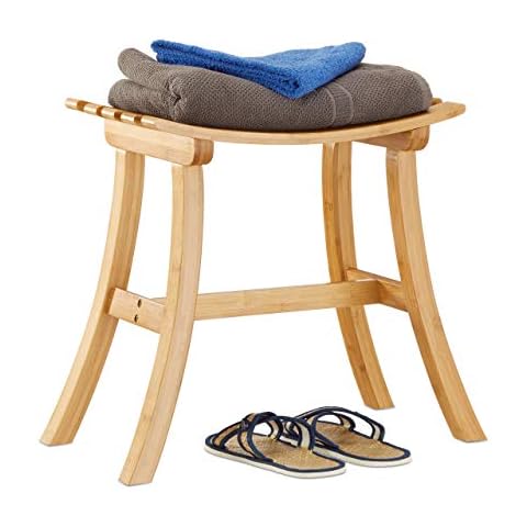 Tabouret en bambou Relaxdays Cover