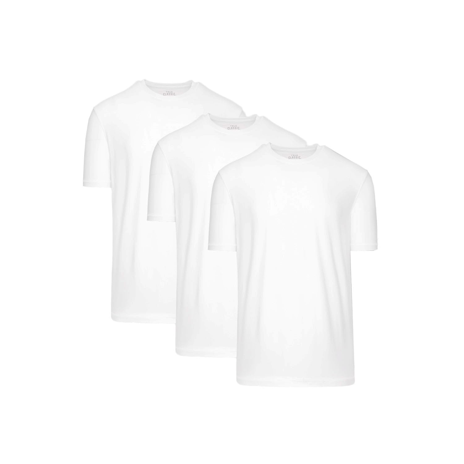True ClassicWorkout Shirts for Men - Athletic Tops & Gym Shirts for Men, Quick-Dry Mens Workout Shirt, Pack of 3, White, XL