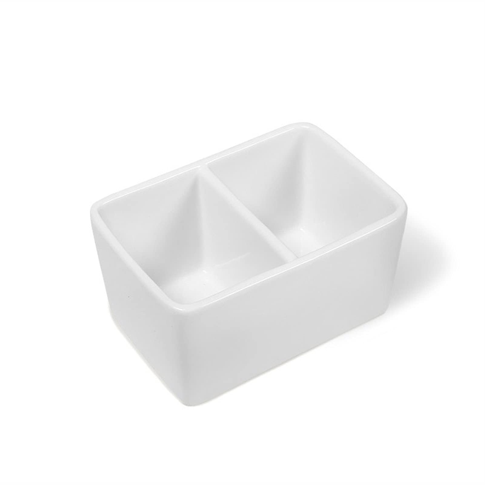 paleta akwarelowapalette Biała paleta farb Miska do mycia pędzli, paleta farb, głębokie naczynie (rozmiar: 16x11x8cm)