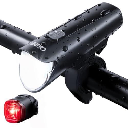 OnWEG Fahrradlicht-Set StVZO, USB-C, blendfreies Frontlicht 45 Lux
