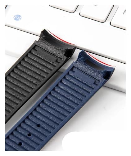 Bracelet caoutchouc compatible avec Omega Seamaster 300 boucle déployante - 5