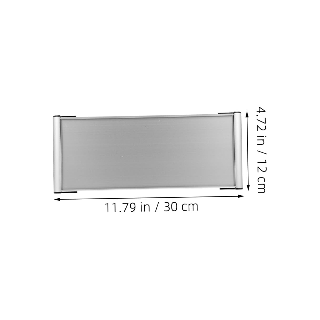 SHINEOFI 3 Stück Aluminium Türschild Doppelseitig Blanko Namensschilder für Büro und Wand Langlebig Individuell Bedruckbar Vielseitig Einsetzbar für Büro Klinik Schule