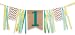 First Birthday Decorations - 1st Birthday - Burlap Highchair Banner for Boy