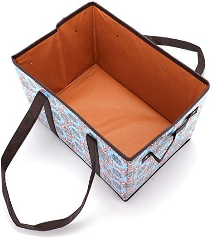 Reusable Grocery Bags Set Durable Heavy Duty Tote Bag Collapsible Grocery Shopping Box Bag with Reinforced Bottom