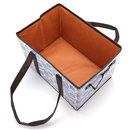 Foraineam Reusable Grocery Bags Set Durable Heavy Duty Tote Bag Collapsible Grocery Shopping Box Bag With Reinforced Bottom, Pack Of 3 #TOP1