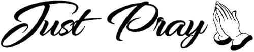 Miniatura 2 de BERRYZILLA Just Pray - Calcomanía inspiradora con cita inspiradora para decoración de pared