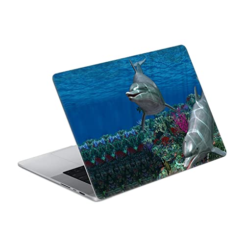 Autocollant vinyle MacBook Pro 16 A2485 protection peau sticker dauphins