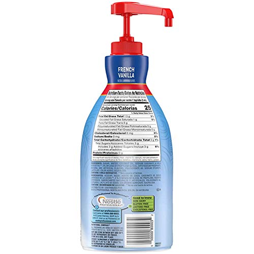 Nestle Coffee mate Coffee Creamer, French Vanilla, Liquid Pump Bottle, Non Dairy, No Refrigeration, 50.7 Fl. Oz (Pack of 2)