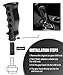 Qziulr Zlirfy Car Gear Shift Knob,Automatic Shift Knob,Car Accessories,Car Grip Knife Handle Gear with Screws and Spanner,Replacement for Manual Vehicle (Black)