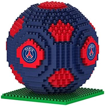 FOCO Offizielles Lizenzprodukt Paris Saint-Germain FC BRXLZ-Steine 3D-Fußball BAU-Set