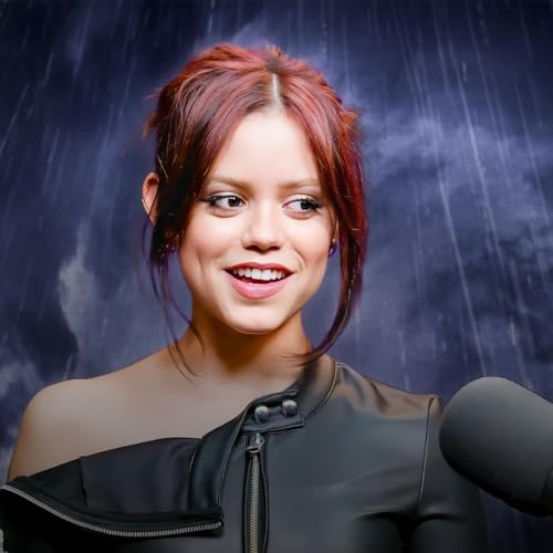 Page de couverture de Here We Woe Again: Jenna Ortega, Creators Al Gough & Miles Millar