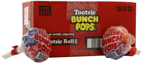 Tootsie Bunch of Pops, 8 Count (Pack of 18)