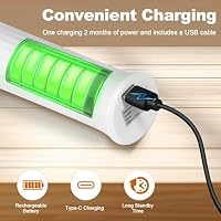 Milk Frother Handheld Rechargeable Electric Frother Wand Coffee Foam Maker with 2 Stainless Stee Whisks & 3 Speeds,Drink Mixer Handheld for for Latte, Cappuccino, Hot Chocolate, Matcha, Egg (White) — image 6