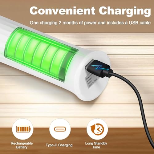 Milk Frother Handheld Rechargeable – Electric Matcha Whisk & Drink Mixer, Foam Maker for Latte, Cappuccino, Bulletproof Coffee, Portable Stainless Steel Frother for Home, Office & Travel. (Black) — view 6