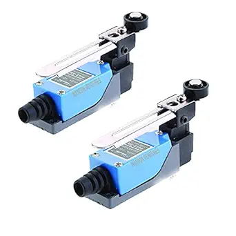 SPOWER ME 8108 Mini Limit Switch (ME-8108): Rotary Adjustable Roller Lever Arm, AC250V 5A, DC115V 0.4A, 2NO+2NC by Waxcon - 02 Pcs