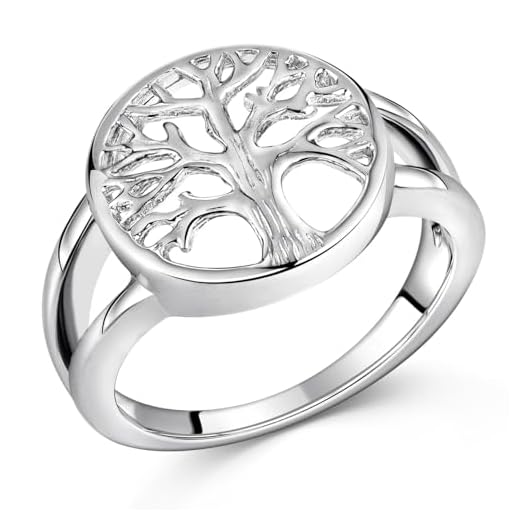 MATERIA Lebensbaum Ring Silber 925 Keltischer Ring Baum des Lebens 5,6g mit Box #SR-69, Ringgrößen:59 (18.8mm Ø)