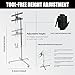 Red Light Therapy Stand, Universal Stand for Red Light Therapy Panel Stand Near Infrared Light Stand LED Therapy Devices Mobile Hanging Bracket Lamp Holder, Adjustable Height & Any Angle, Wheel Locks