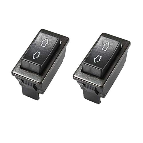 UNDKI Coche Interruptores de botón Negro 1/2 de Ventana DC 12V 20A...