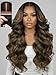 Beauty Forever Bye Bye Knots Balayage Brown Highlight Body Wave Glueless Wig Human Hair Pre Plucked Pre Cut 7x5 Lace Closure Wear and Go Drawstring Wig 150% Density 16 Inch