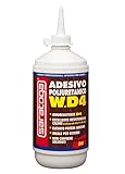 Saratoga W.D4, Adesivo Poliuretanico per Legno, Colla Monocomponente Senza Solventi, Resistente ad Acqua e Alte Temperature, Incollaggio Strutturale Extra Forte per Interni ed Esterni, 500g