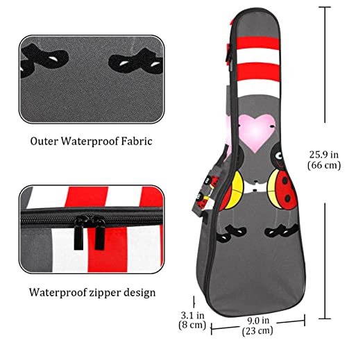 Housse pour ukulélé avec motif coccinelle et drapeau américain arc-en-ciel pour concert ténor soprano 58,4 cm 10 mm d… - Les Beatles, Paul McCartney, John Lennon, RIngo Starr, George Harrison Housse pour ukulélé avec motif coccinelle et drapeau américain arc-en-ciel pour concert ténor soprano 58,4 cm 10 mm d… – Image 5