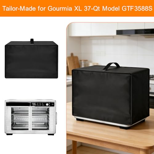 Image of Air Fryer Cover Dust Cover for Gourmia French Door Air Fryer Oven GTF3588S-XL 37 Qt Convection Toaster Oven,18.90 inch*16.14 inch*12.99 inch Heat-Resistant Waterproof Dust-proof Kitchen Appliance Covers