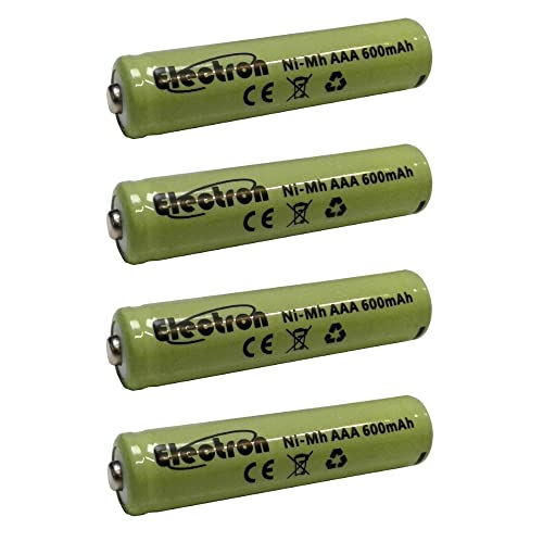 4x Batteria ricaricabile Ni-Mh ministilo mini stilografica AAA 1.2V 600mAh micro telefoni cordless luce flash mignon giocattoli telecomando