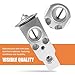 Downhill 1 PC A/C Expansion Valve, Metal Steam Engine Cooling Valve, Interior Air Conditioning System Repair Replace 80213-TF0-G01. for Lexus/Jaguar Land Rover/Honda/Toyota/Suzuki (Silver)