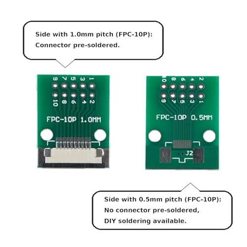 MTCELL 4 piezas placa convertidora FFC FPC 10 pines miniatura 2