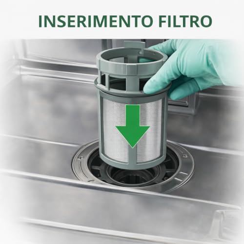 Geschirrspülerfilter, komplett, kompatibel mit Hotpoint Ariston Indesit C00256571 C00256572 – Ersatzteile für Haushaltsgeräte