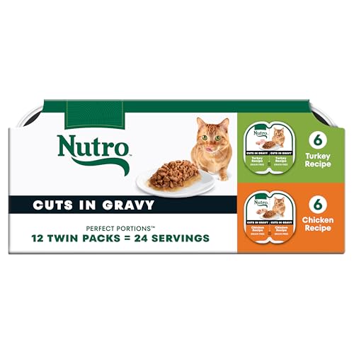 Image of Nutro Perfect Portions Cuts Wet Cat Food, Turkey & Chicken, 2.6 oz, 12 ct