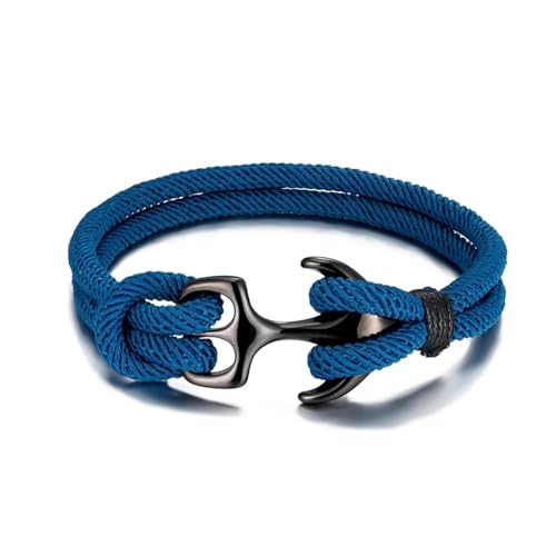 Bracelet paracorde homme noir le cadeau idéal au style nautique et minimaliste