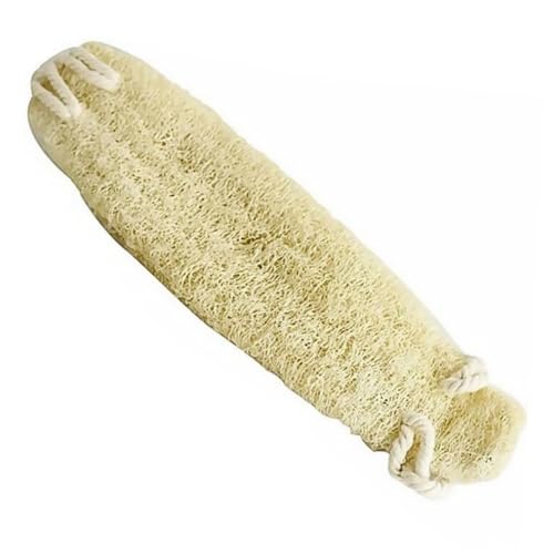 Healifty Natural Loofah Sponge Back Scrubber for Shower Gentle Body Scrubber for Men and Women Beige Bath Loofah for Deep Cleansing Arms Legs Chest Easy and Skin Safe Design