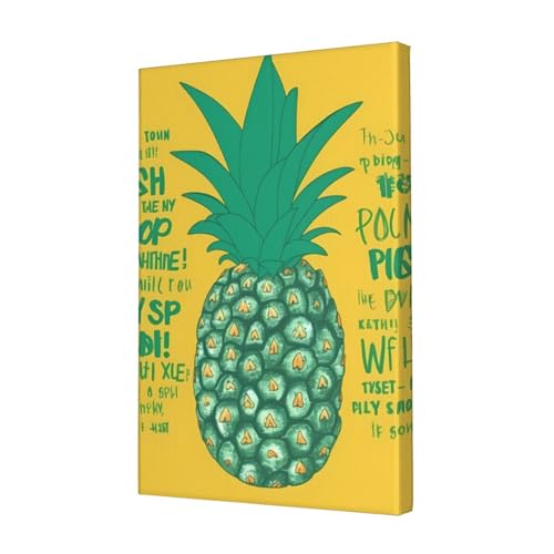 Tableau ananas psychique OUSIKA décoration murale moderne chambre 45x30 cm